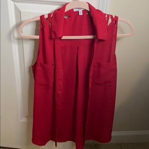 No sleeves, loose Blouse